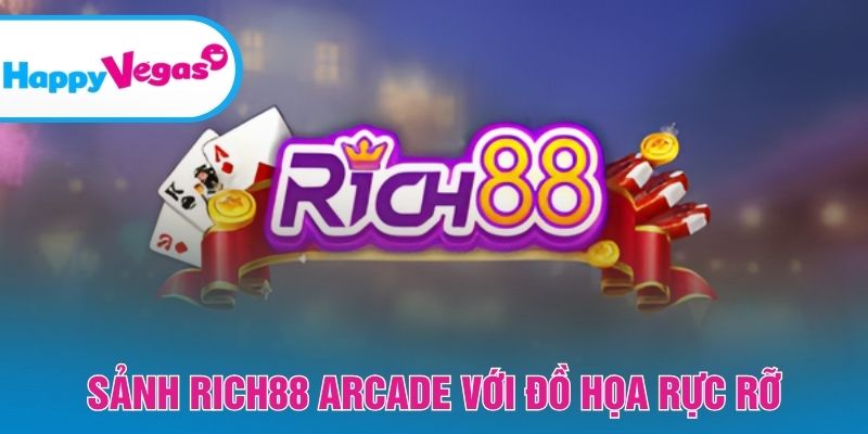Sảnh Rich88 Arcade – Không gian giải trí đầy màu sắc